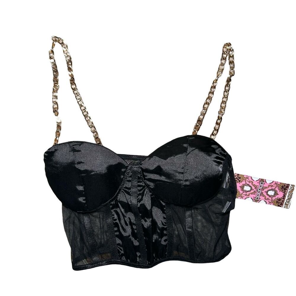 Boohoo Women's Black Crop-top